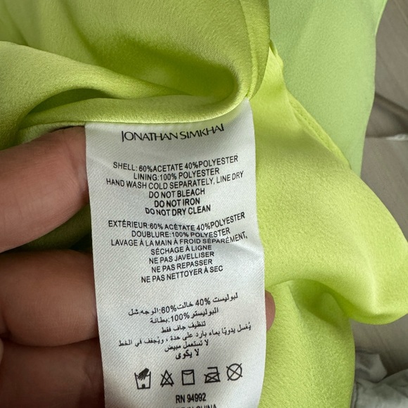 Jonathan Simkhai
Sevilla sleeveless midi dress Lime color Size 10 - Picture 14 of 14